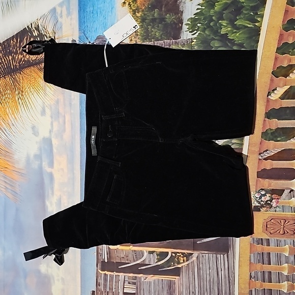 Joe's Velvet Skinny Jeans Ribbon Ankle Tie Size 26 NWT - Picture 5 of 8